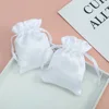 White satin velvet bag