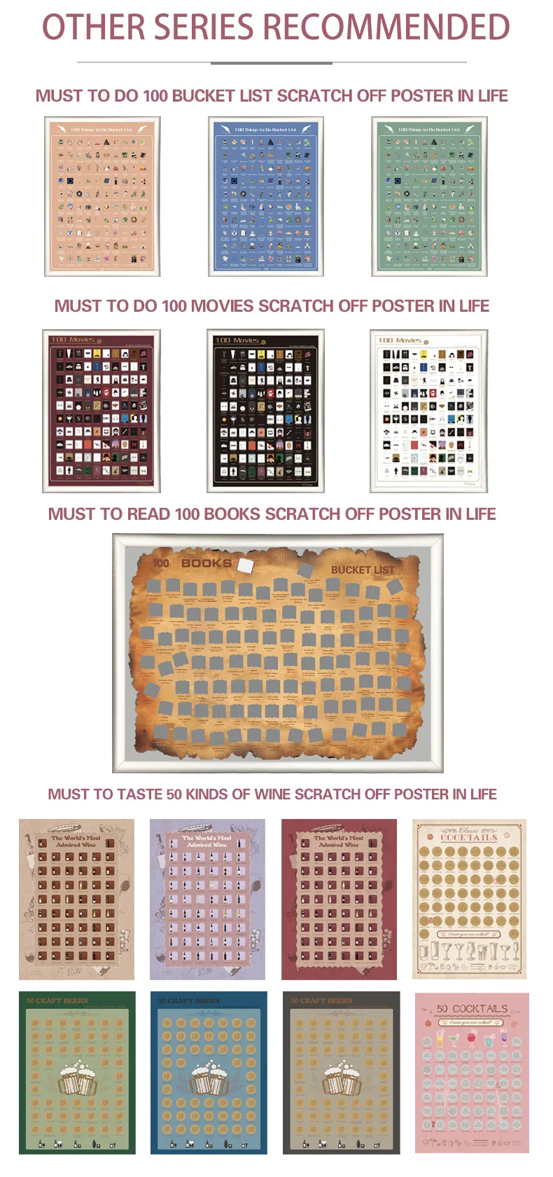 product-Dezheng-OEM Premium Creative Gifts Magnetic Poster Hanger Frame Top Illustration Poster 100 -1