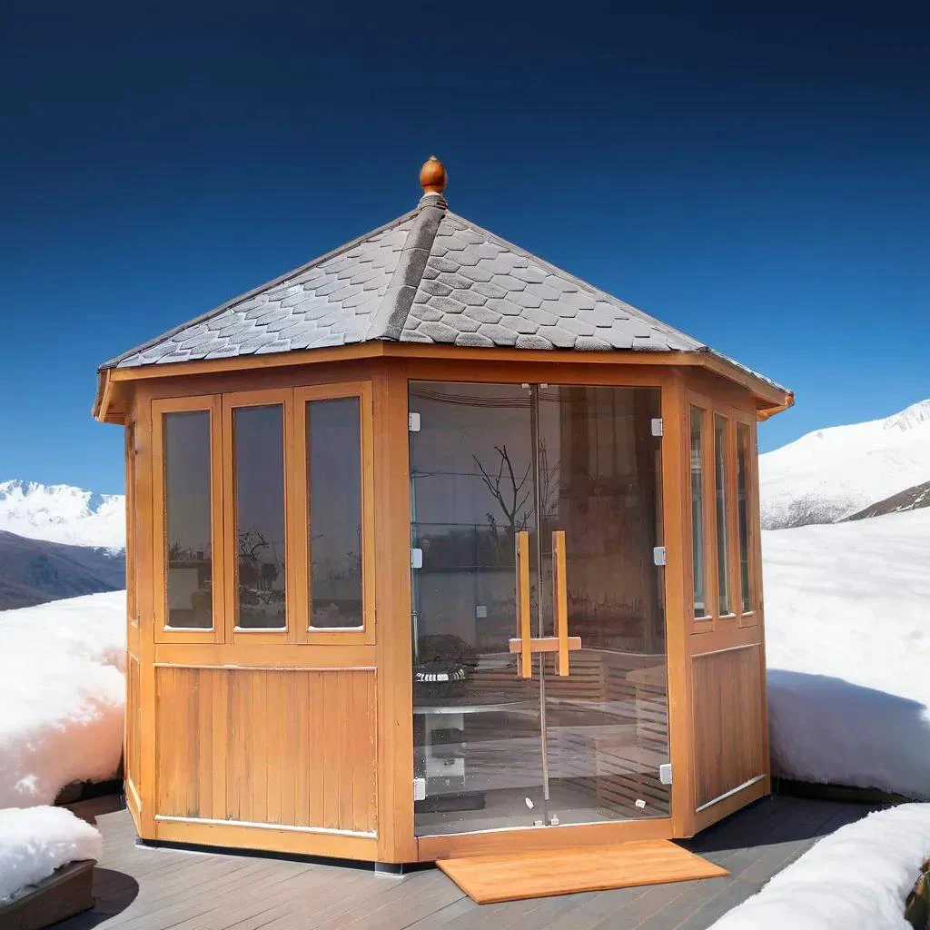 Large capacity Outdoor Sauna Steam Sauna Room With Harvia Sauna Stove