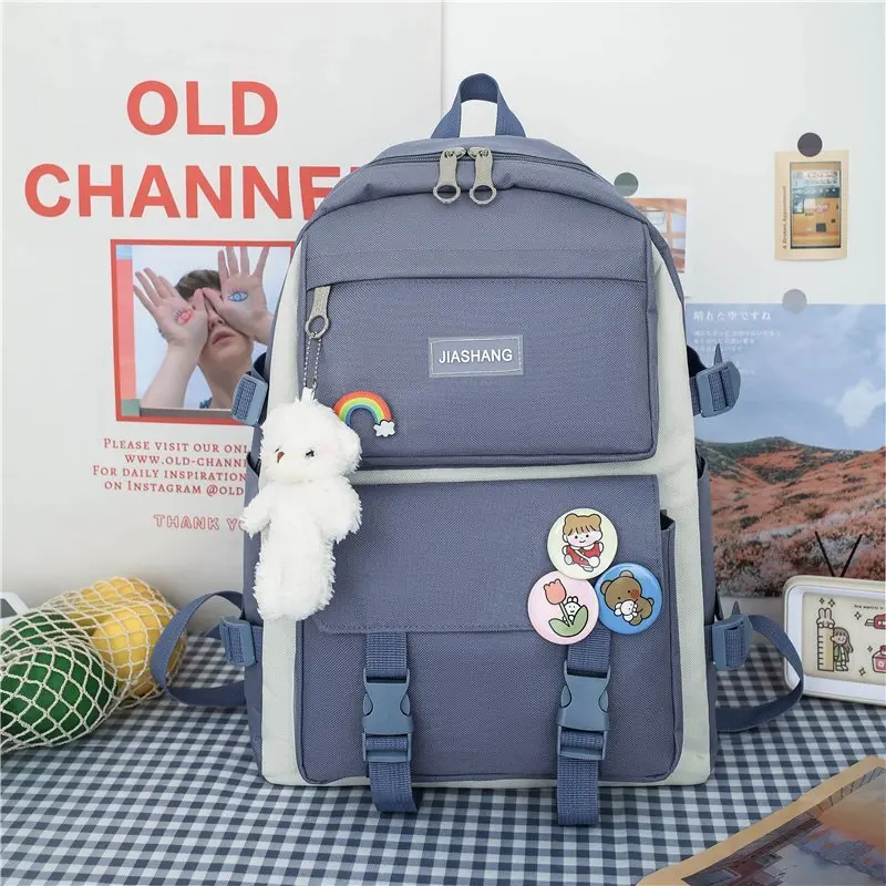 Factory Wholesale Student's Four-piece Backpack Travel Waterproof ...
