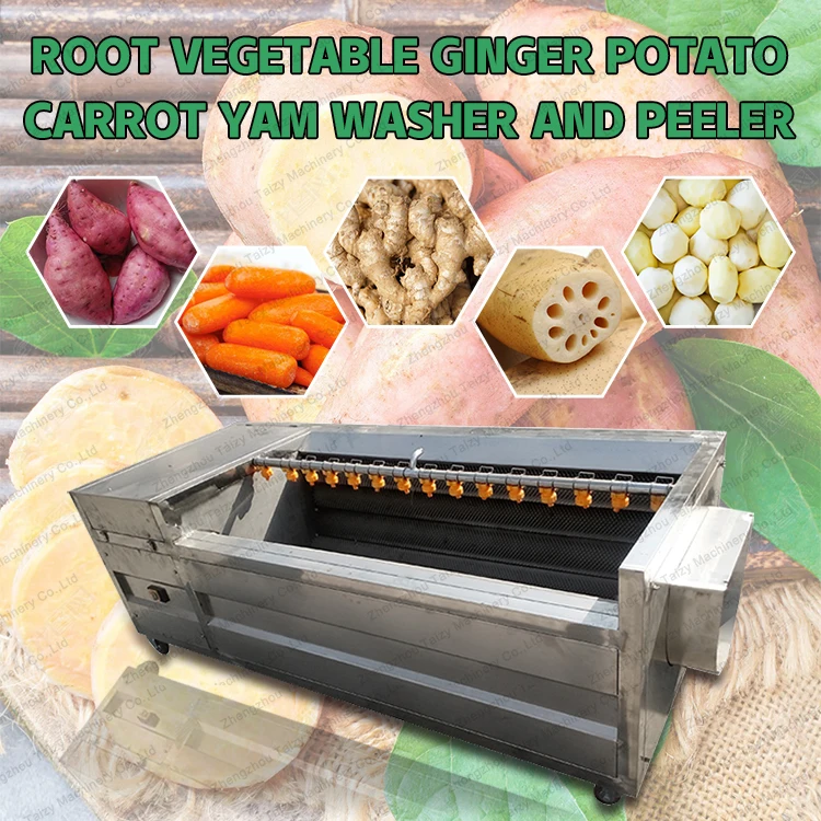 Potato Peeling & Slicing Machine For Potato,Carrots,Dasheen