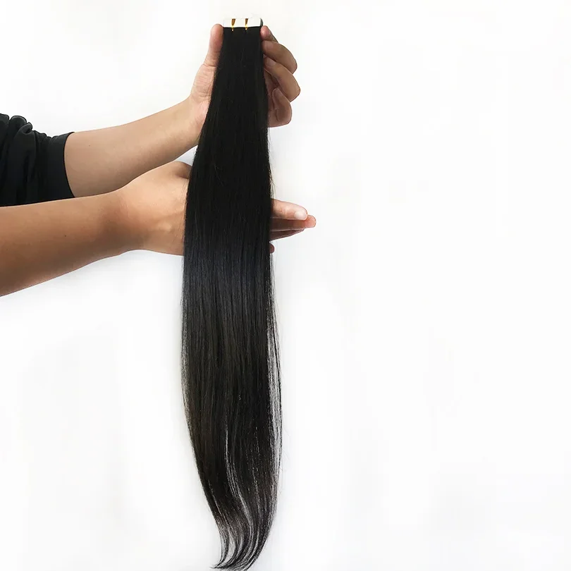 Glatte Echthaar-Extensions, 100 g, 40 Stück, für Frauen_voghion.com