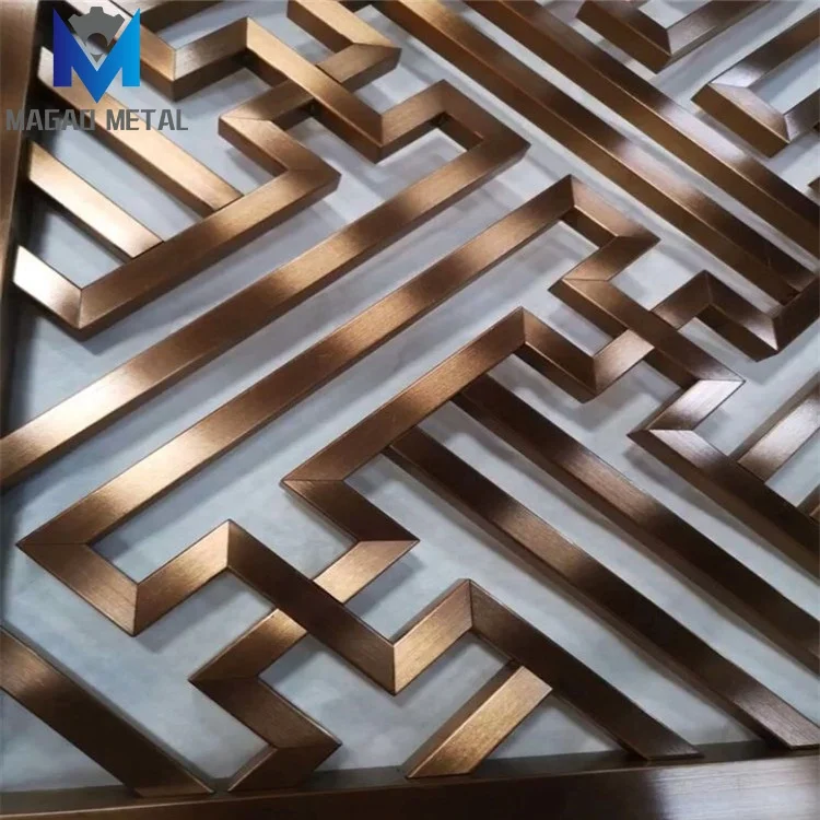 Декоративные подвесные панели для разделителей комнат, легко монтируемые перегородки, дизайн из алюминия, прочная нержавеющая сталь, современные