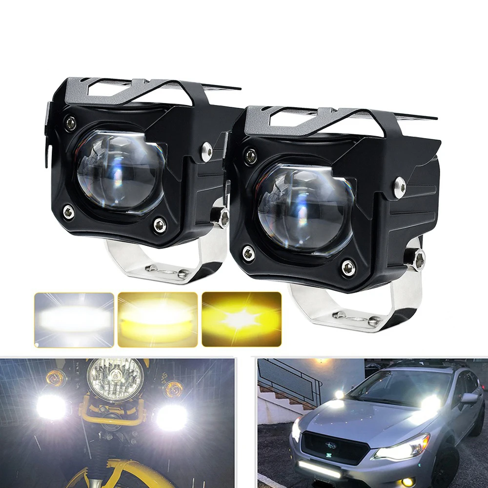 Adjustable Waterproof Projector Led 12v Spot High Low Beam Motorcycle