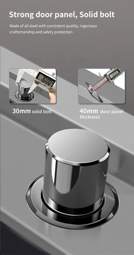 CEQSAFE American High Security Fireproof Metal Big Long Home Gun Safe Deposit Box factory