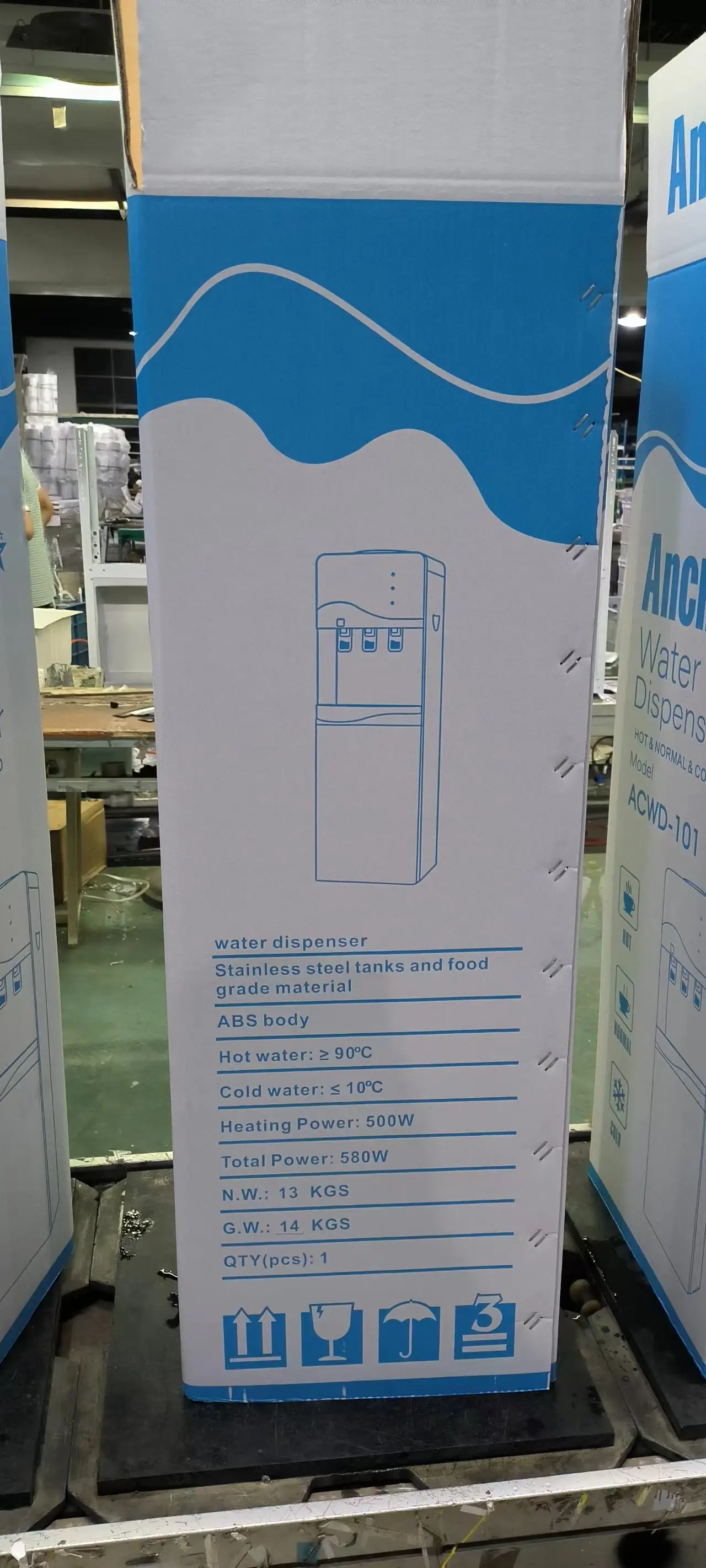 New Design Compressor Cooling Standing Water Dispenser With Hot And