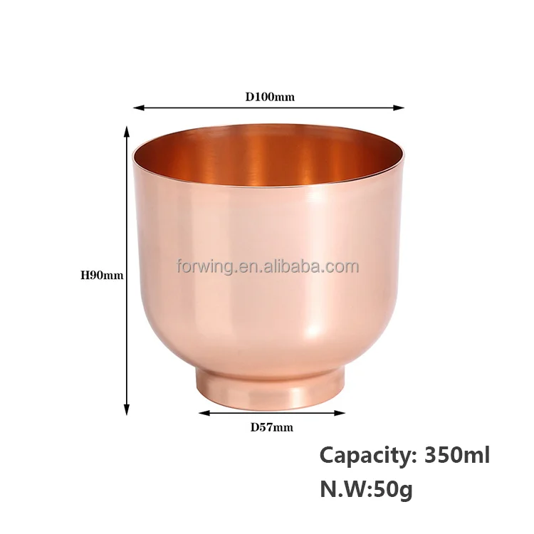 New design Aluminum Candle Jar Egg Shape Custom color home decor Metal Candle holder jars for candle making factory