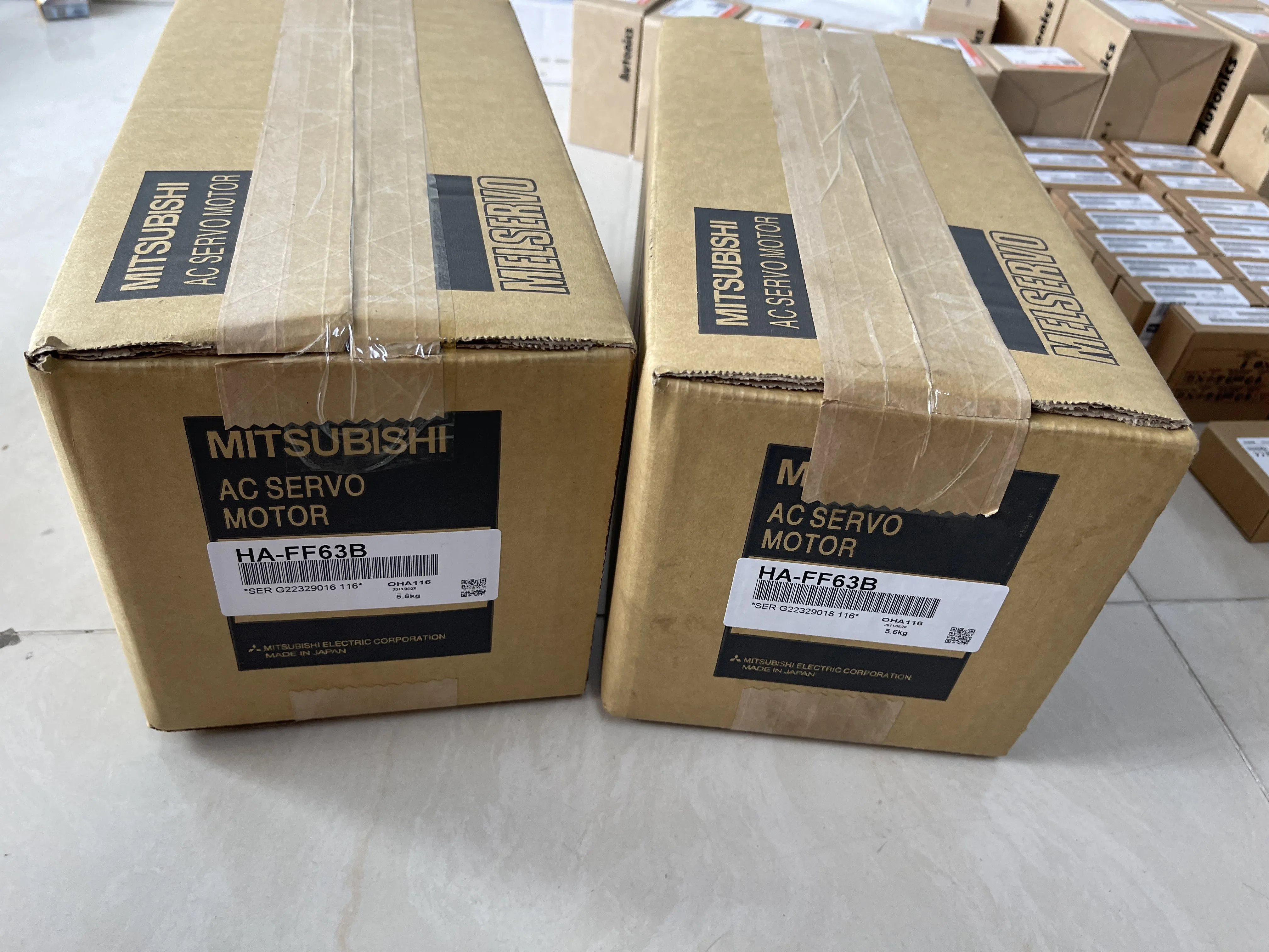 Mitsubishi AC Servo Motor HA-FF63B