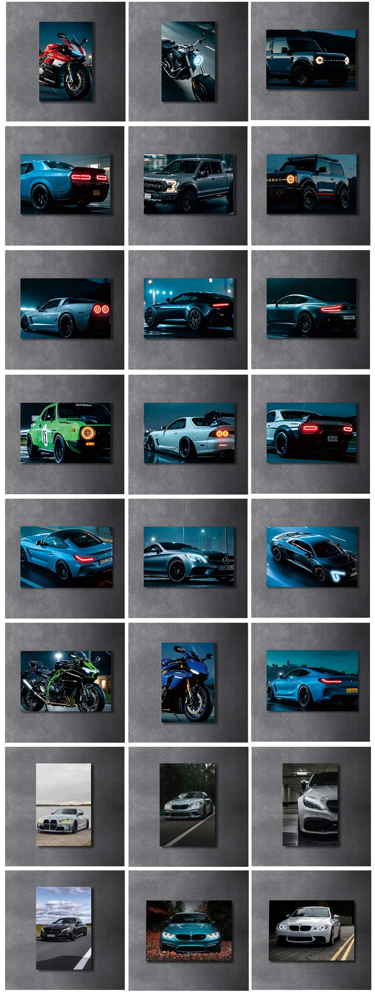 Digital Signage Racing Customized Modern Racing Neon Art Signage Home Car Birthday Decor ...