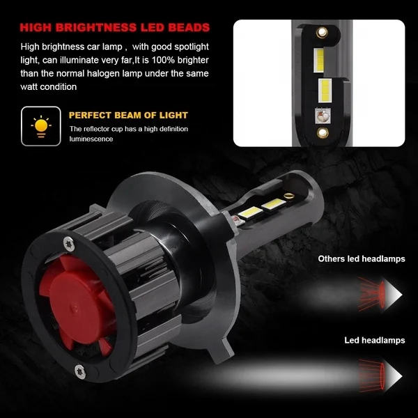 APP Music Control RGB Car LED Headlight Changeable Color Light H1 H3 H8 H9 H11 9005 9006 Auto Head Lamp LED H4 Led H7 Bulbs