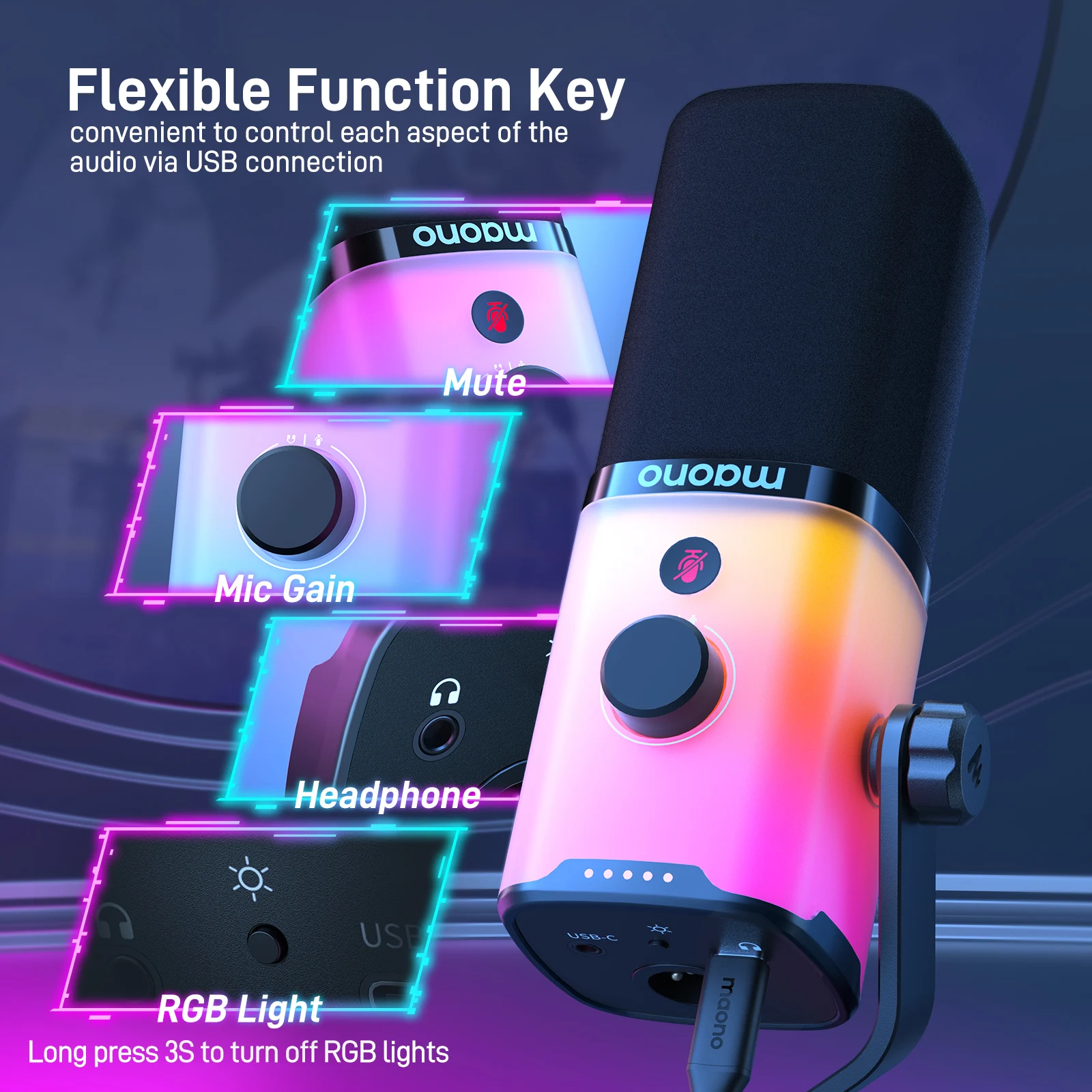 配信機器・PA機器・レコーディング機器 maono G1 neo & pd100 Amazon.com: MAONO Gaming Audio Mixer, Audio Interface with Pro