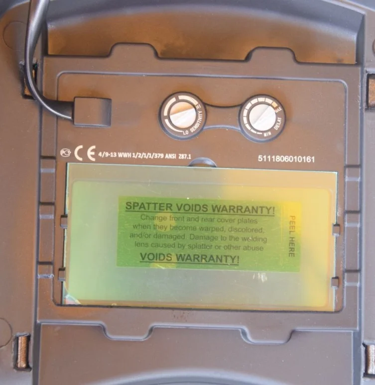 High Quality Auto Darkening Welding Helmet Black Solar Power Blue Color factory