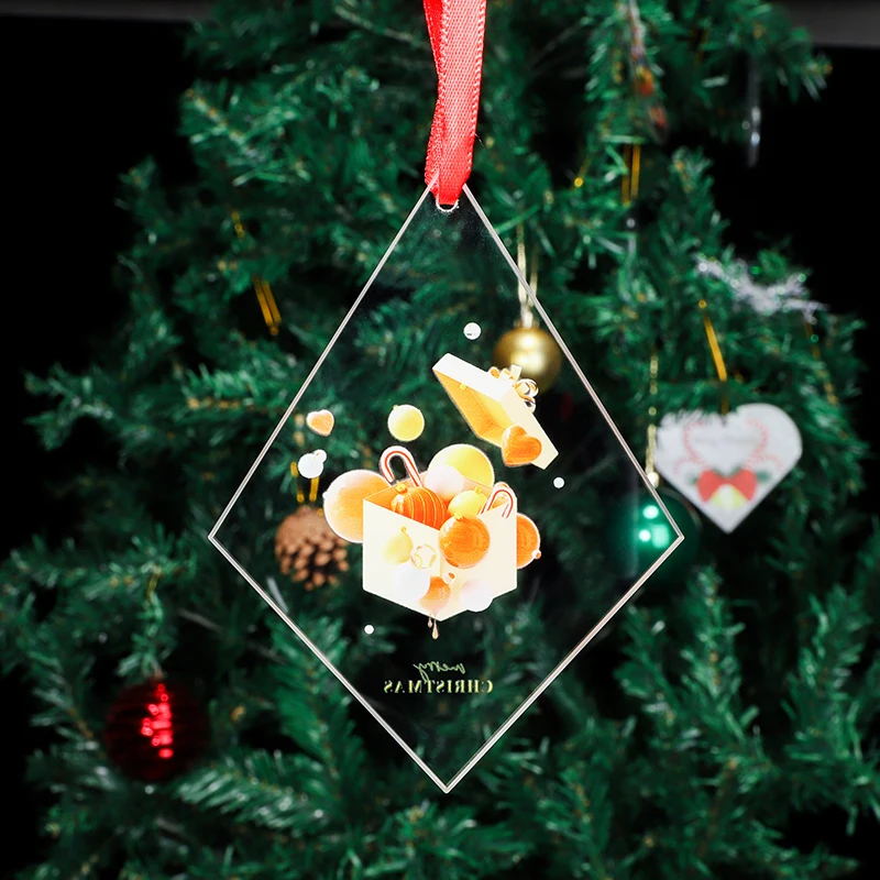 product xqgj 005 laser engraved crystal home christmas decorations pendant funny christmas tree hanging ornaments-39