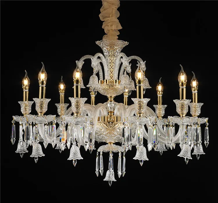 MEEROSEE Baroque Crystal Light Traditional Chandelier Lighting European Chandelier Light MD87122