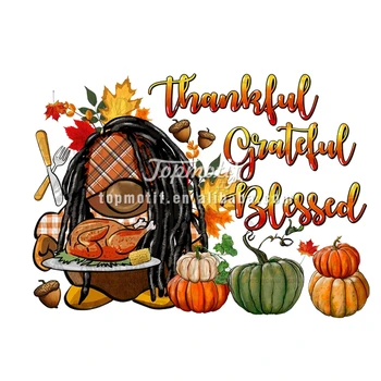 Wholesale Plastisol Heat Transfer Designs PrintingThankful Gateful Blessed Iron On Sticker Dtf Ready To Press Heat Transfer Desi