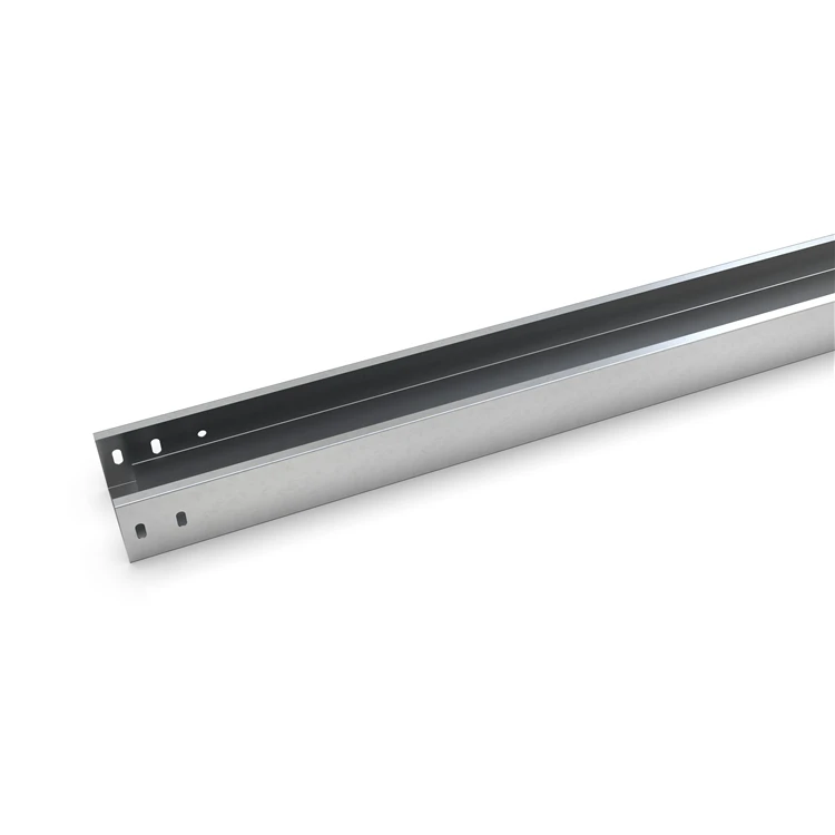 China Galvanized  Channel Type Cable Tray for Wire Laying with Halving Baffle Divider