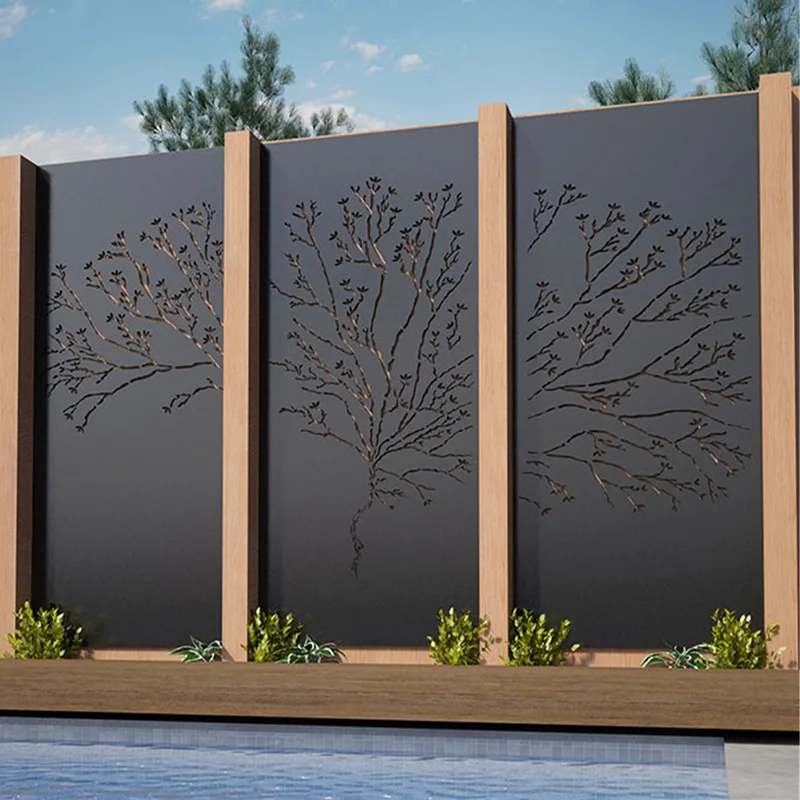 Wall Cladding System Aluminum Composite Panels  Concrete Cladding New Laser Cutting Decorative Wall Cladding
