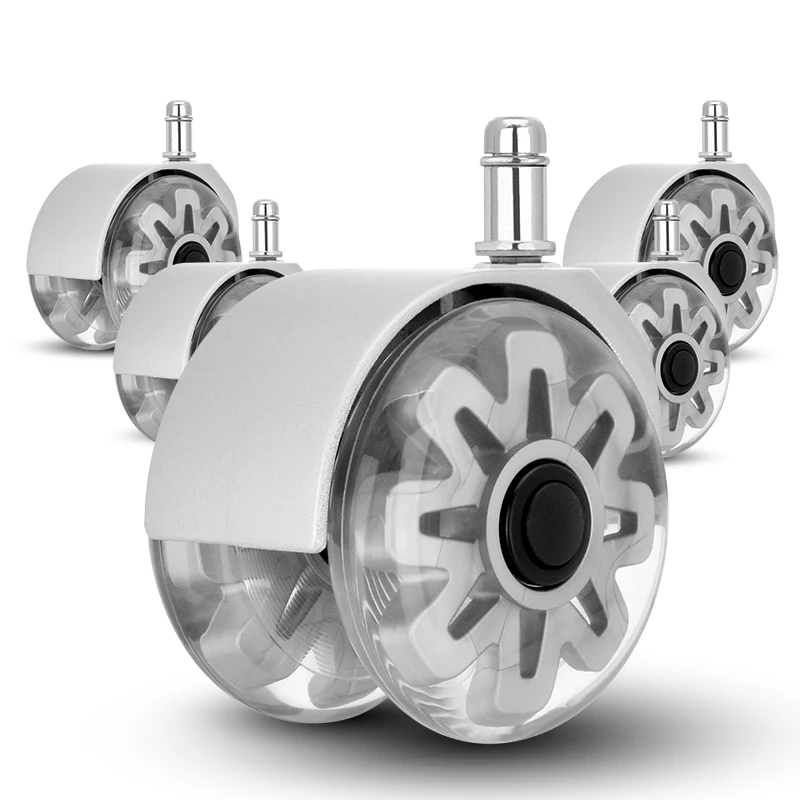 Универсальные 3-дюймовые прозрачные колесики для офисных стульев