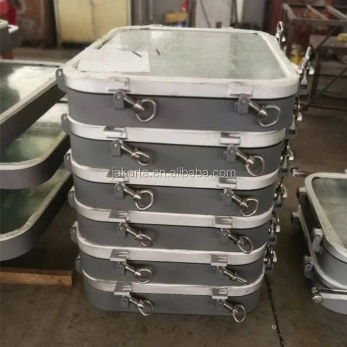 Professional Fixed Open Type Aluminum Window Waterproof Boat Hatch Cover Boat windows with SOLAS Standard