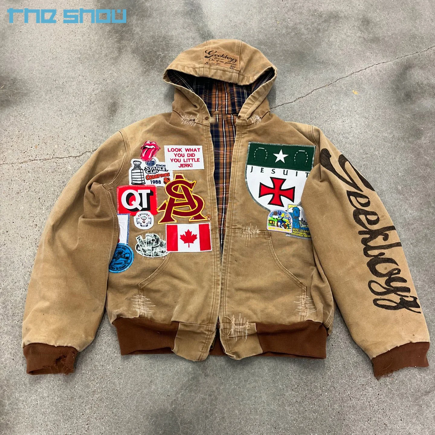 【大阪限定】OVY Vintage Duck Euro Work Jacket Duck Canvas Work Jacket - Vintage Style & Custom Embroidery