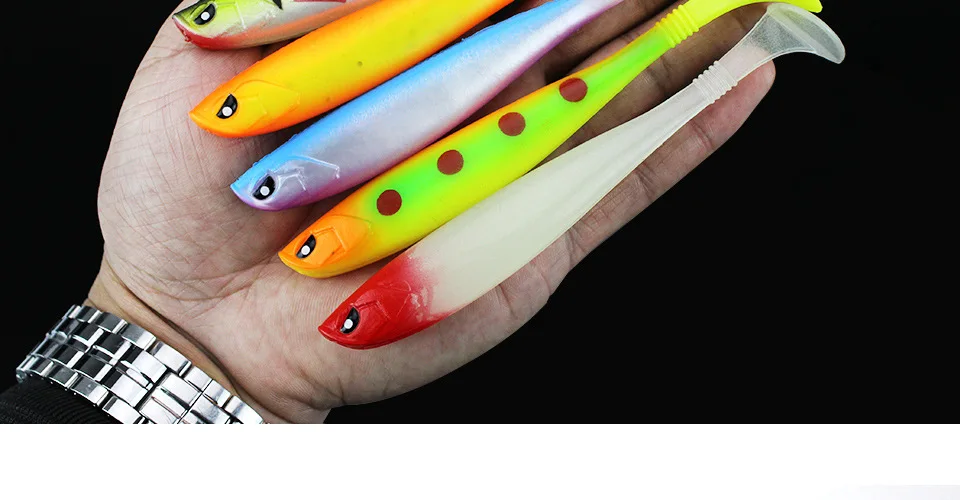 12cm 10g Large Soft Plastic Swimbait T Tail Soft Lures Silicone Bait