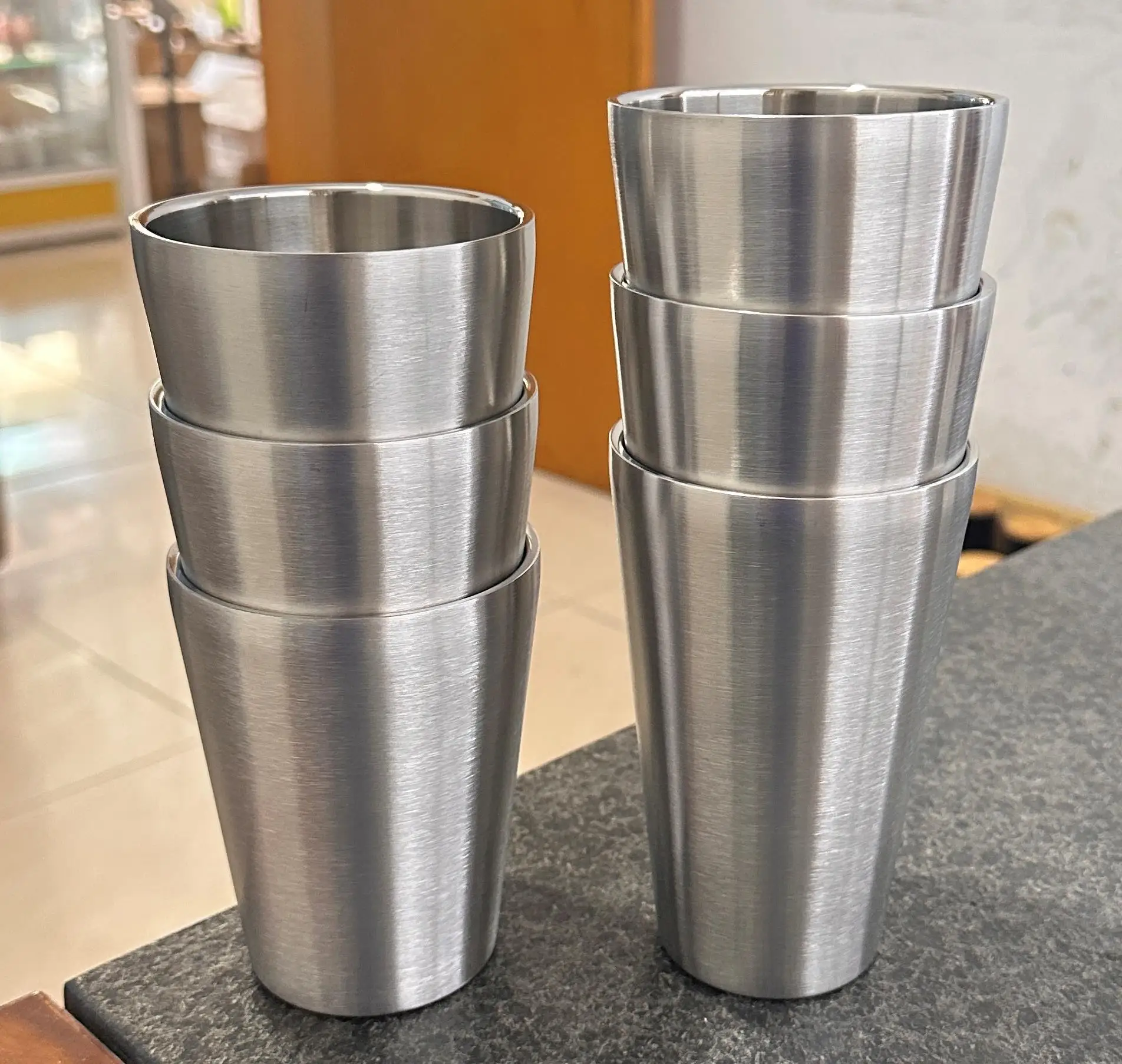 12 oz Stackable Stainless Steel Insulated Cups, Small Metal Double Wall  Tumbler Vacuum Drinking Cup for Home Restaurant| Alibaba.com