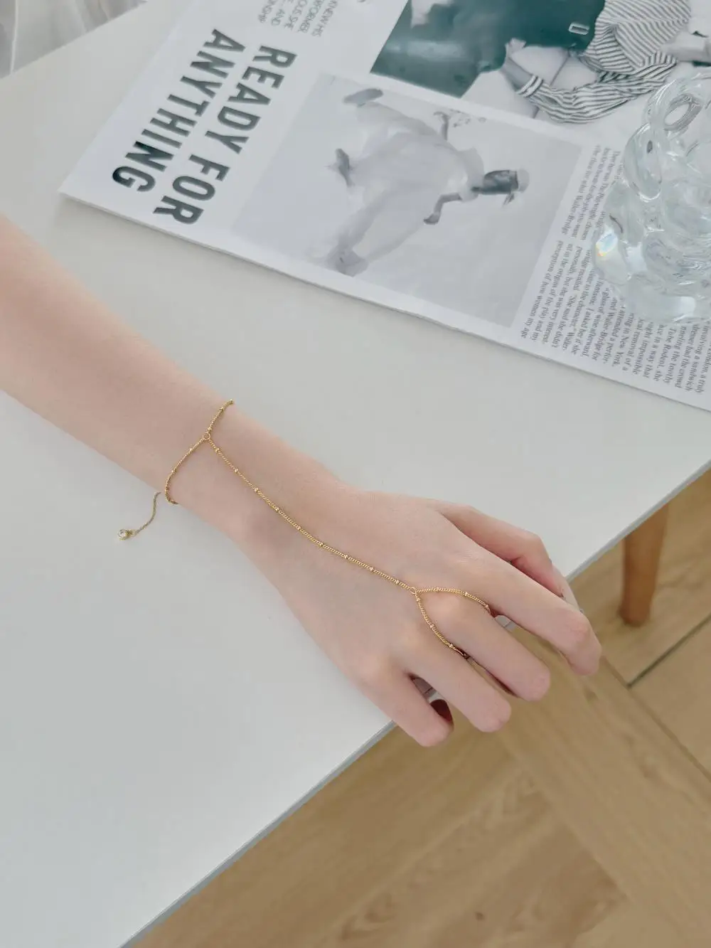KAKODIY Fashion Silver Beaded Chain Women's Bracelet 925 Sterling Silver Jewelry 18K Gold Plated Bracelet detail 5