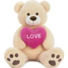 Brown Love Heart Teddy Bear