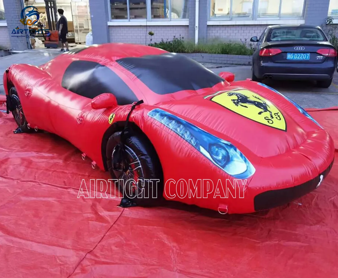 Cool Design China Factory Customised Inflatable Ferrari Car Model Balloon for New Product Release