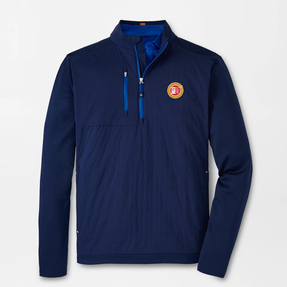 Men's Hoodies High Quality Sport Quarter 1/4 Zip Neck Golf Pullovers Custom Printing Zip Collar