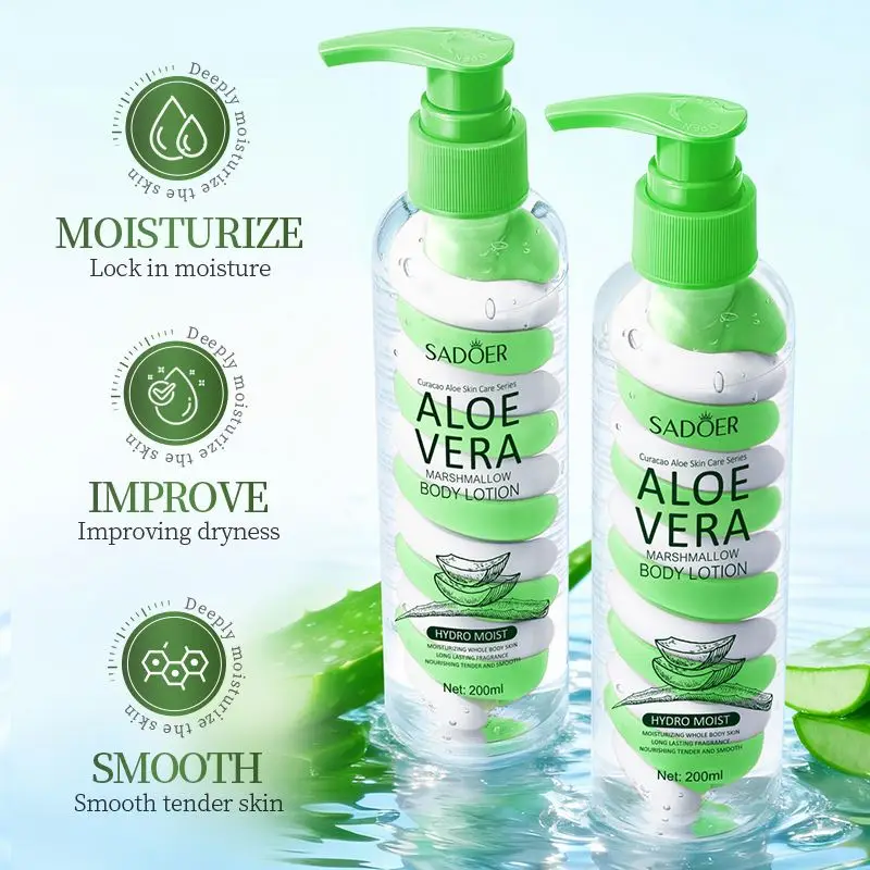 SADOER Aloe Marshmallow Body Lotion - Moisturize Easily