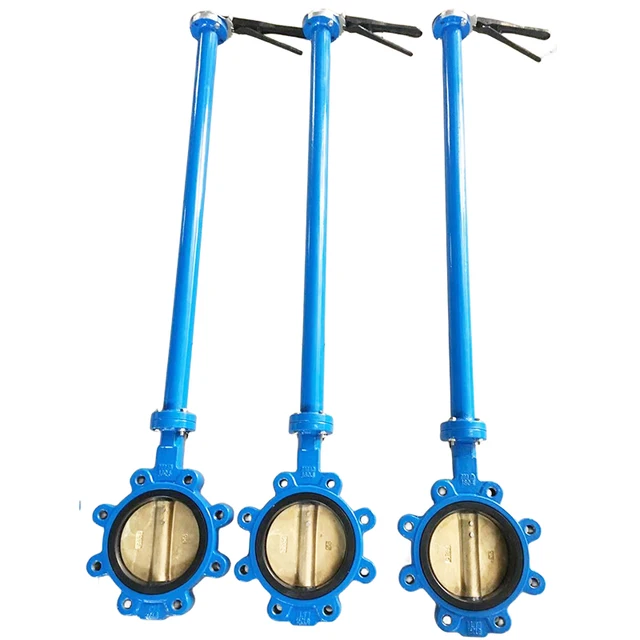 DN80 hand high quality 2 inch tri clover  extension rod butterfly valve 3inch