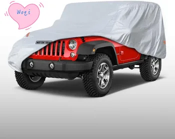Woqi Motor Trend All Weather Custom Fit Cover for 2 Door Jeep Wrangler