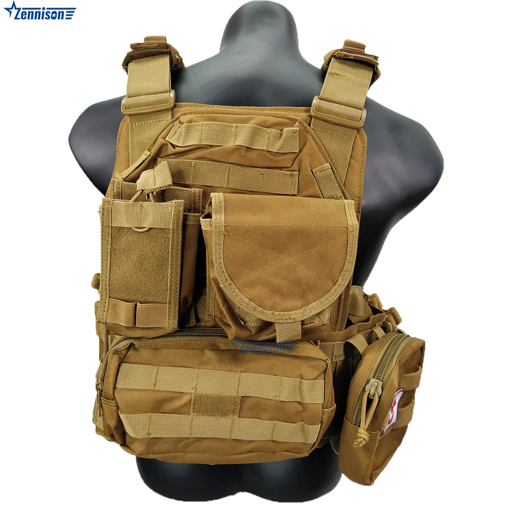 Zennison Tactical Gear Plate Carrier Vest Combat Tactical Weighted Vest ...