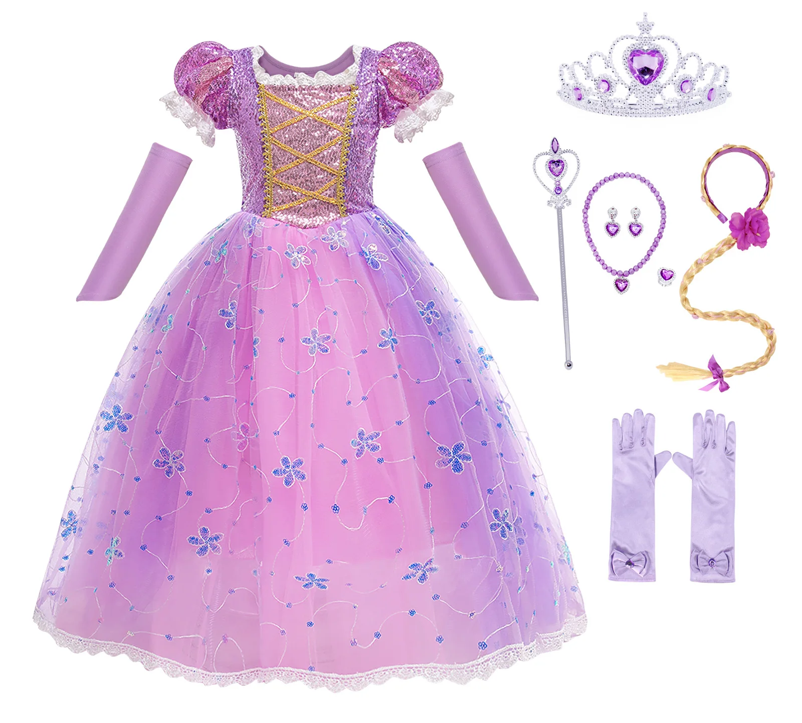 white christmas dresses Adult Enchanted Rapunzel Costume