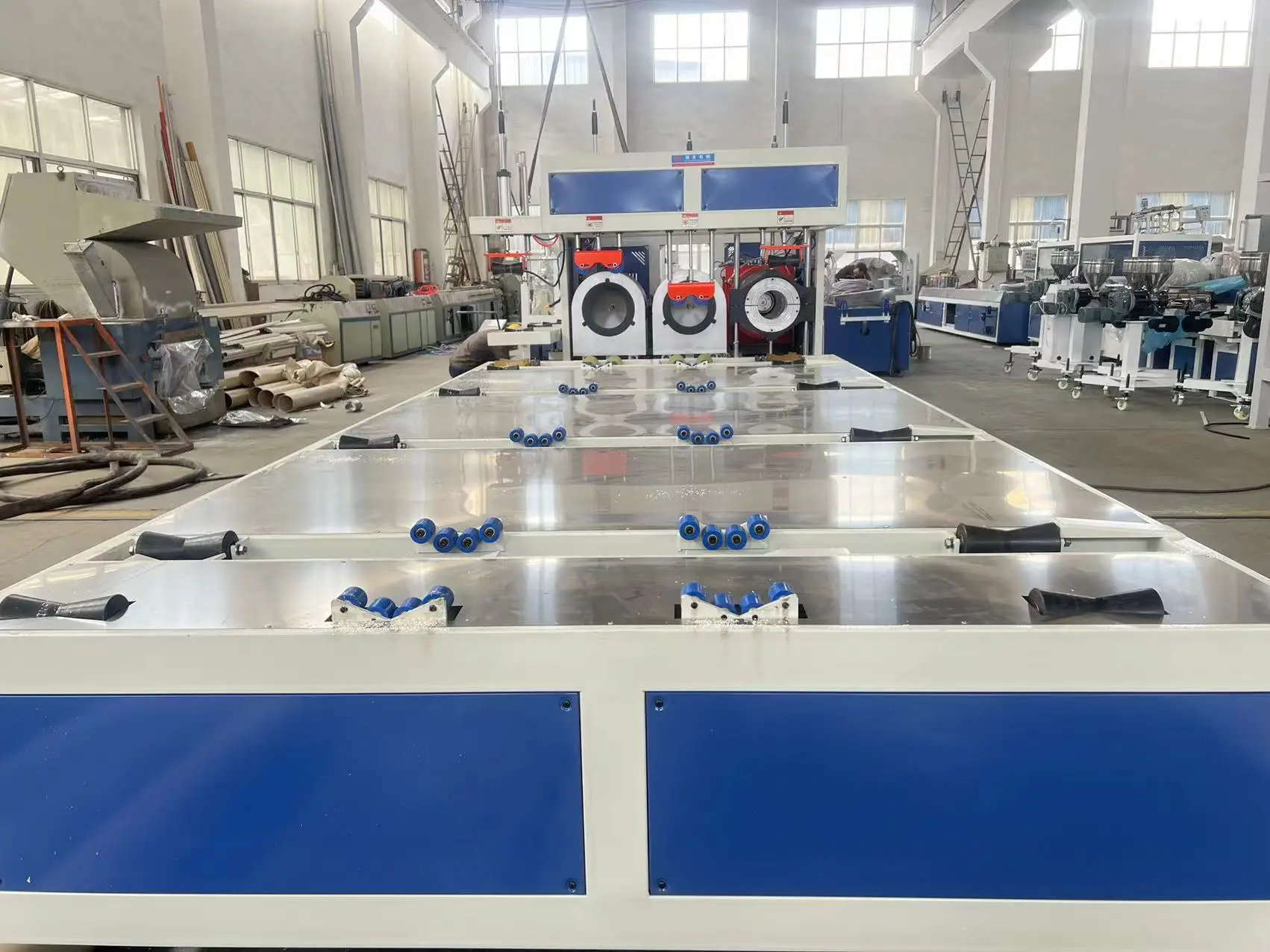 Qiangsheng PE PVC HDPE Gas/Water Garden Discharge Supply Flexible Wire Steel Hose Reinforced Electric Conduit Pipe Tube Machine