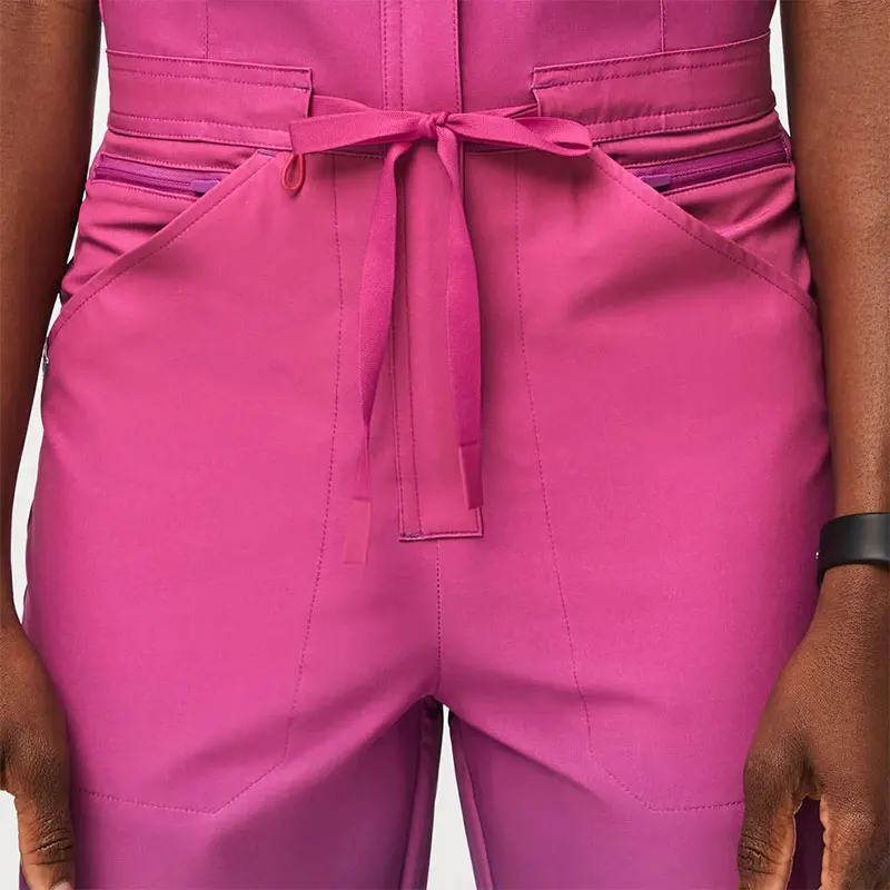 Bestex Customize One Piece Zipper Nursing Scrubs Uniform Jumpsuit Nurse