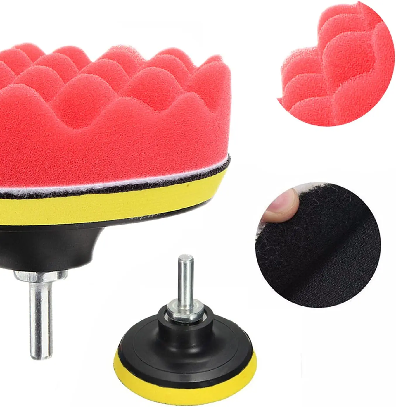 3-дюймовая пленка с полировальной подложкой комплект губка для автомобиля пены дрель буфера крепления восковой депиляции полировка герметизация