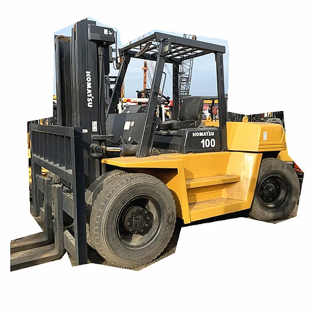 Komatsu 10 ton Japanese FD100T/FD80T/FD50T/FD40T/FD35T/FD30T/FD25T used  diesel forklift on sale