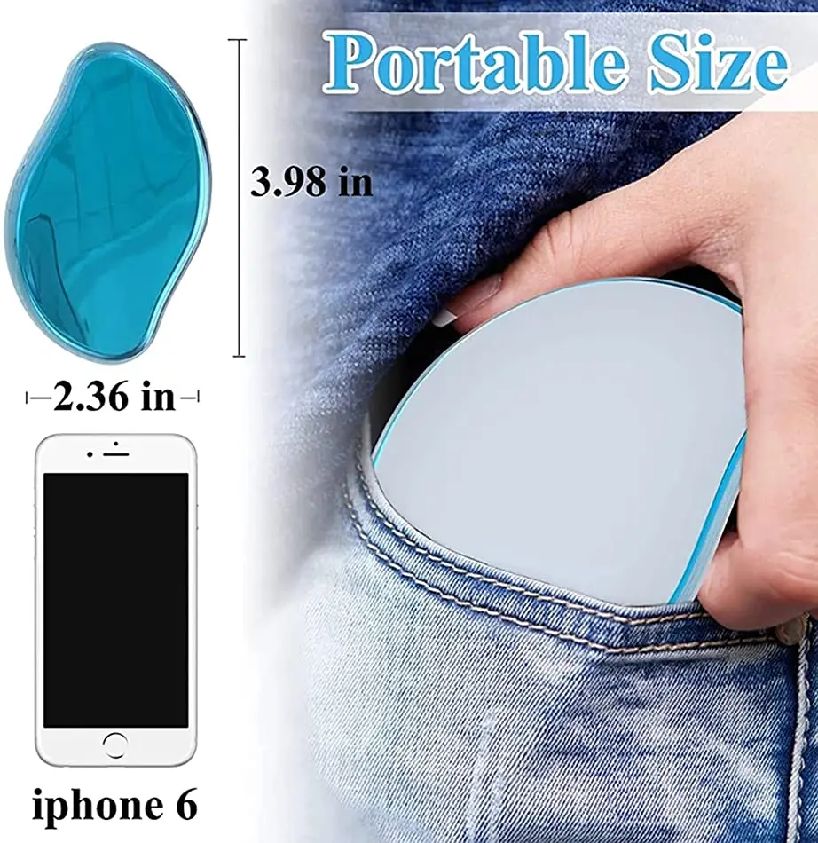 Хрустальное удаление волос для мужчин и женщин, ластик для тела, ног, спины, быстрое и простое в использовании безболезненное удаление волос из хрустального стекла