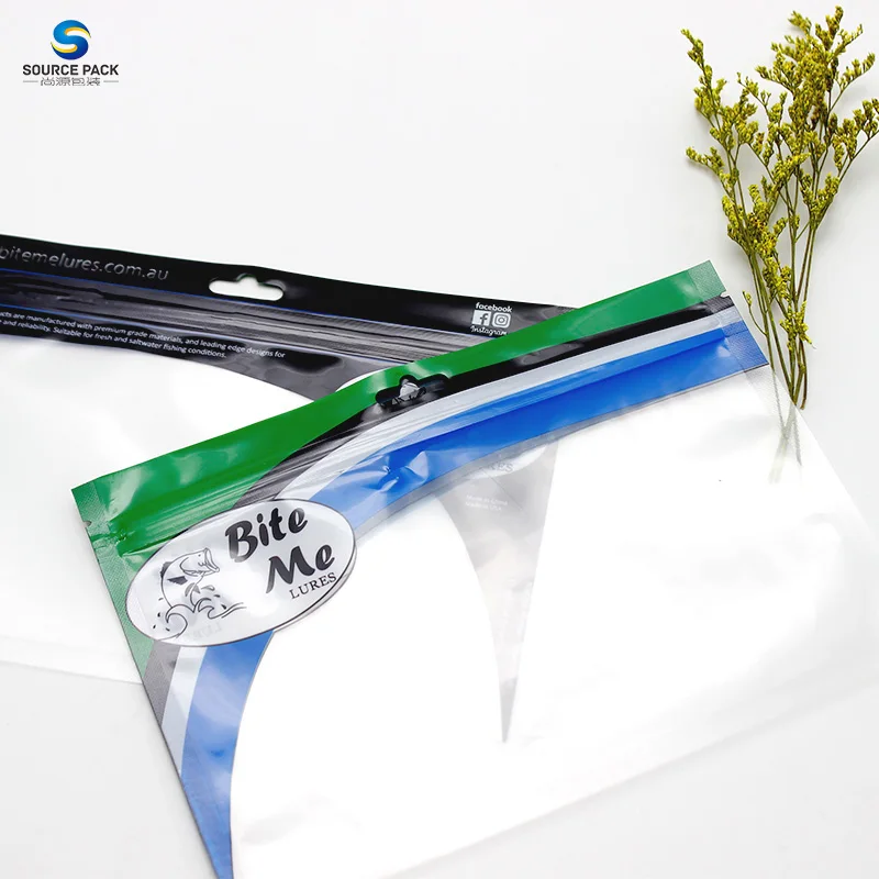custom clear plastic bag soft fishing lure bag with ziplock Harmony Bait Bags (10 Pack) Keep your phone 3 Side Sealed Zip Lock
