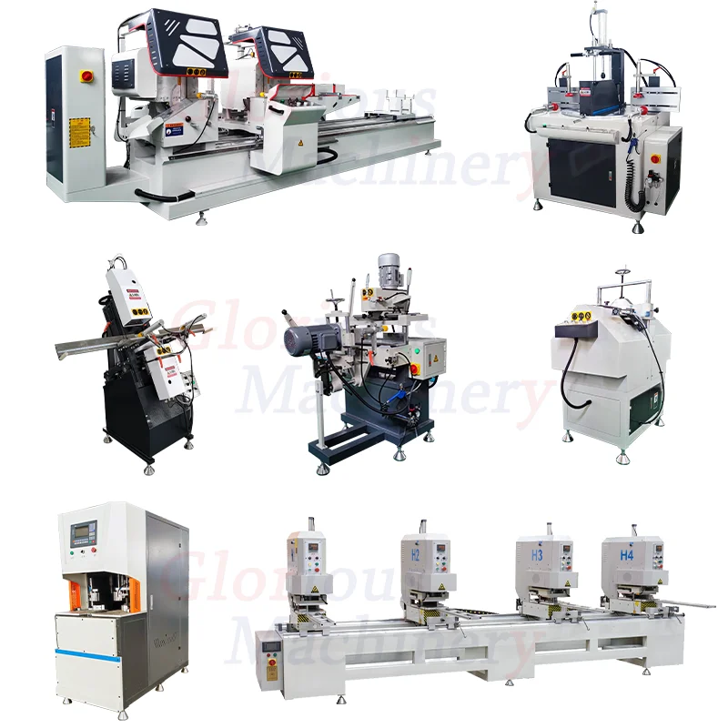 Upvc Aluminum Window Doors and Windows Profile Making Manufacturers Pvc Window Production Line Machine