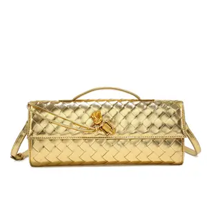 New Fashionable High Quality Women's Handbag Brand Luxury  Hand Clutch Woven Women's Bag Women's Shoulder Bag
