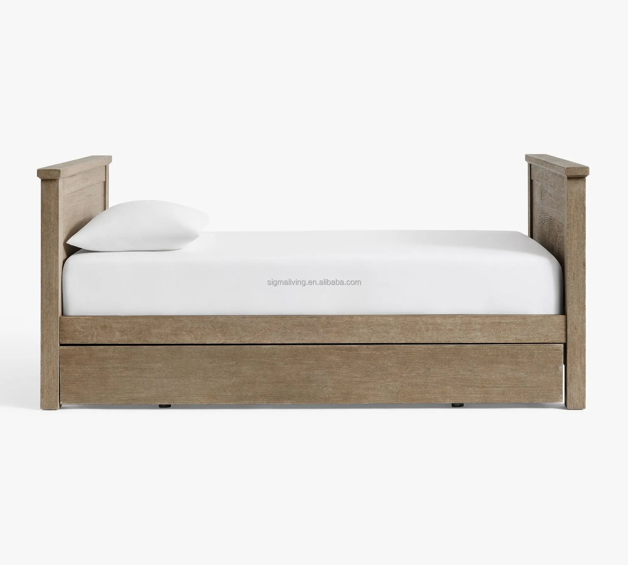 Bedroom big hotel double bed indoor furniture trundle daybed