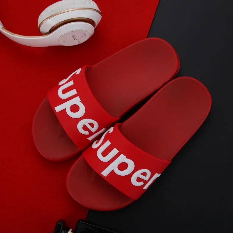 Custom Logo Sports Slippers Sandals 3d Custom Logo Men's Slippers ...