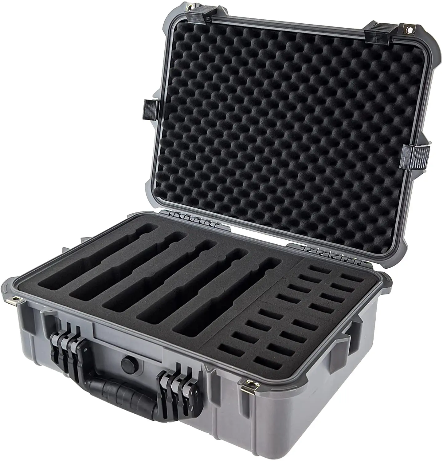 Plastic Portable case Box with Foam  Watch Suitcase