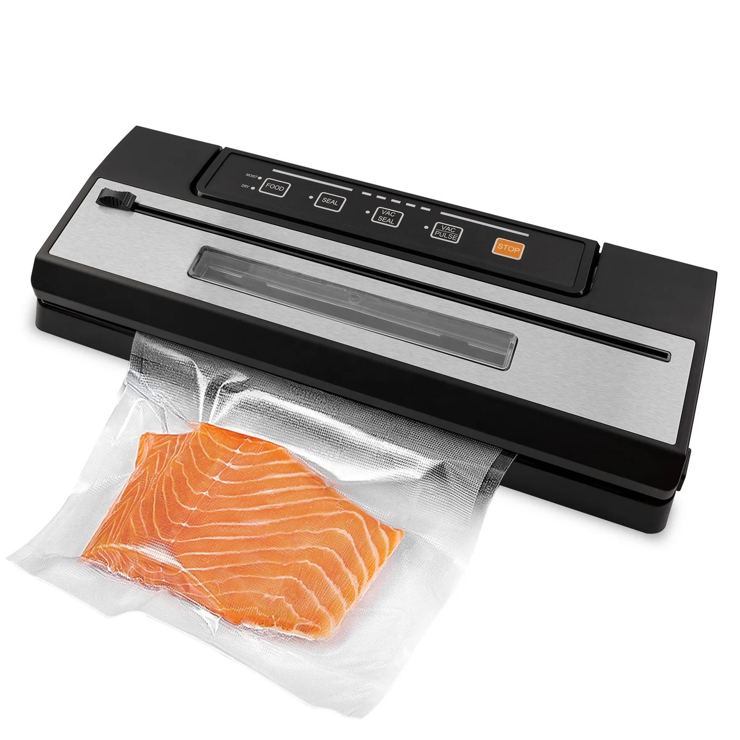 Compact Vacuum Sealer With View Window and Bag Cutter Automatic Food Sealer
