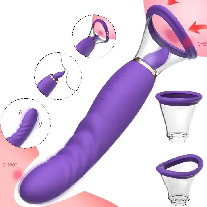 PINKZOOM Female Masturbation Tongue Lick Strong Sucker Cup Clitoral  Stimulator Sex Toy Pussy Licking Wet Tongue Wand Massager