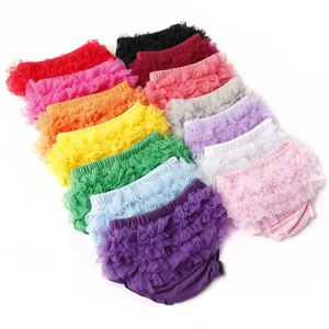 Toddler Newborns Baby Infant Girl Lace Ruffle Nappy Panty Cover Leggings Underwear