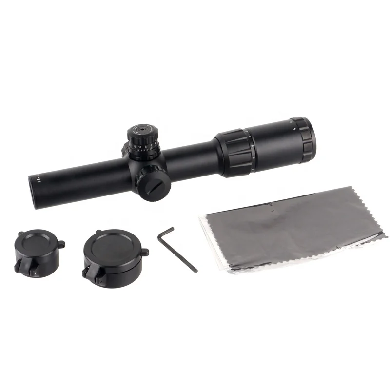 Уличный противоударный Тактический телескопический прицел 800 г с подсветкой 1 5-6x24E красный зеленый средний звон IP67 водонепроницаемый охотничий